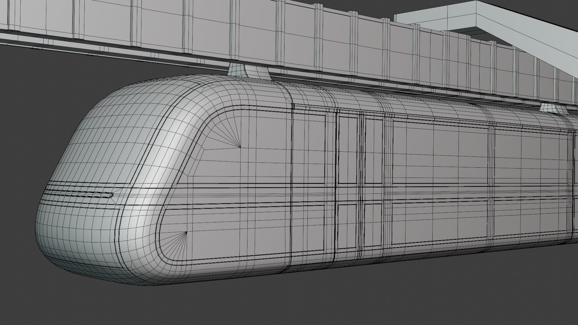 Sky train concept 2023 3D model_5