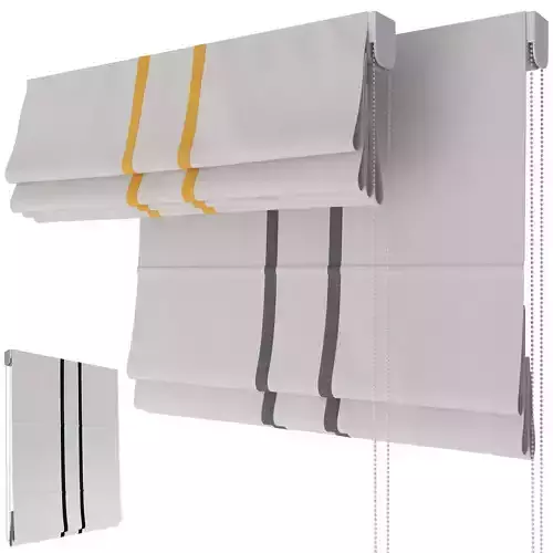 Roman Curtains 193 Cotton Blend Flat Roman Shades Etsy