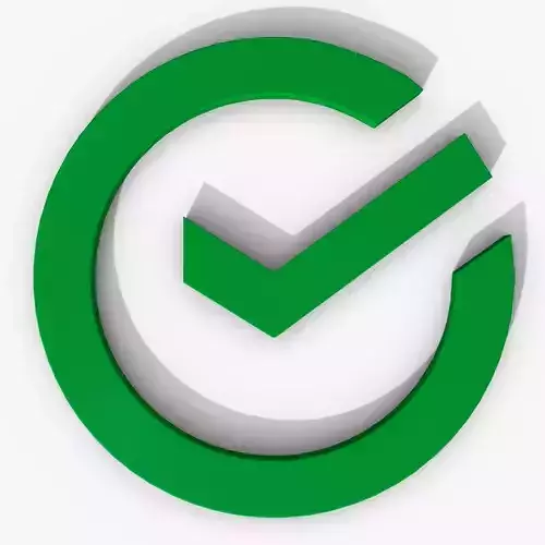 Sber logo Low-poly 3D model