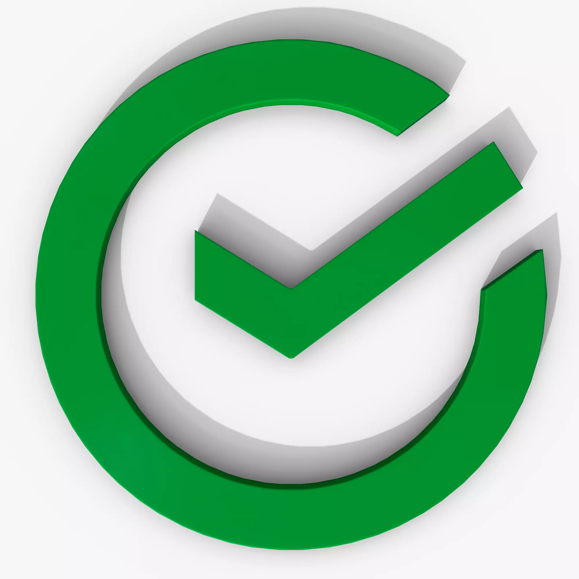 Sber logo Low-poly 3D model