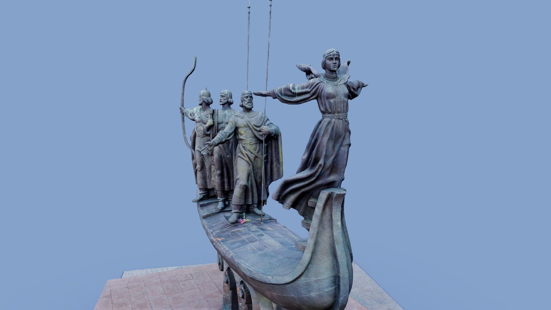 3D Monument to Founders of Kyiv - Kyiv Ukraine 3D model_18