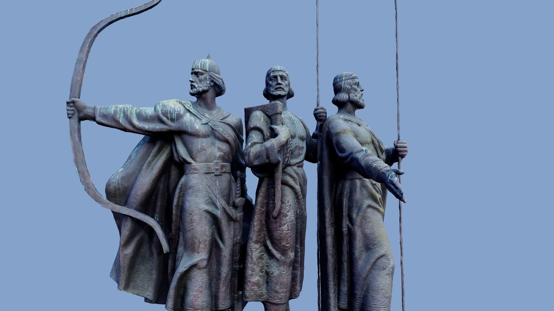 3D Monument to Founders of Kyiv - Kyiv Ukraine 3D model_15