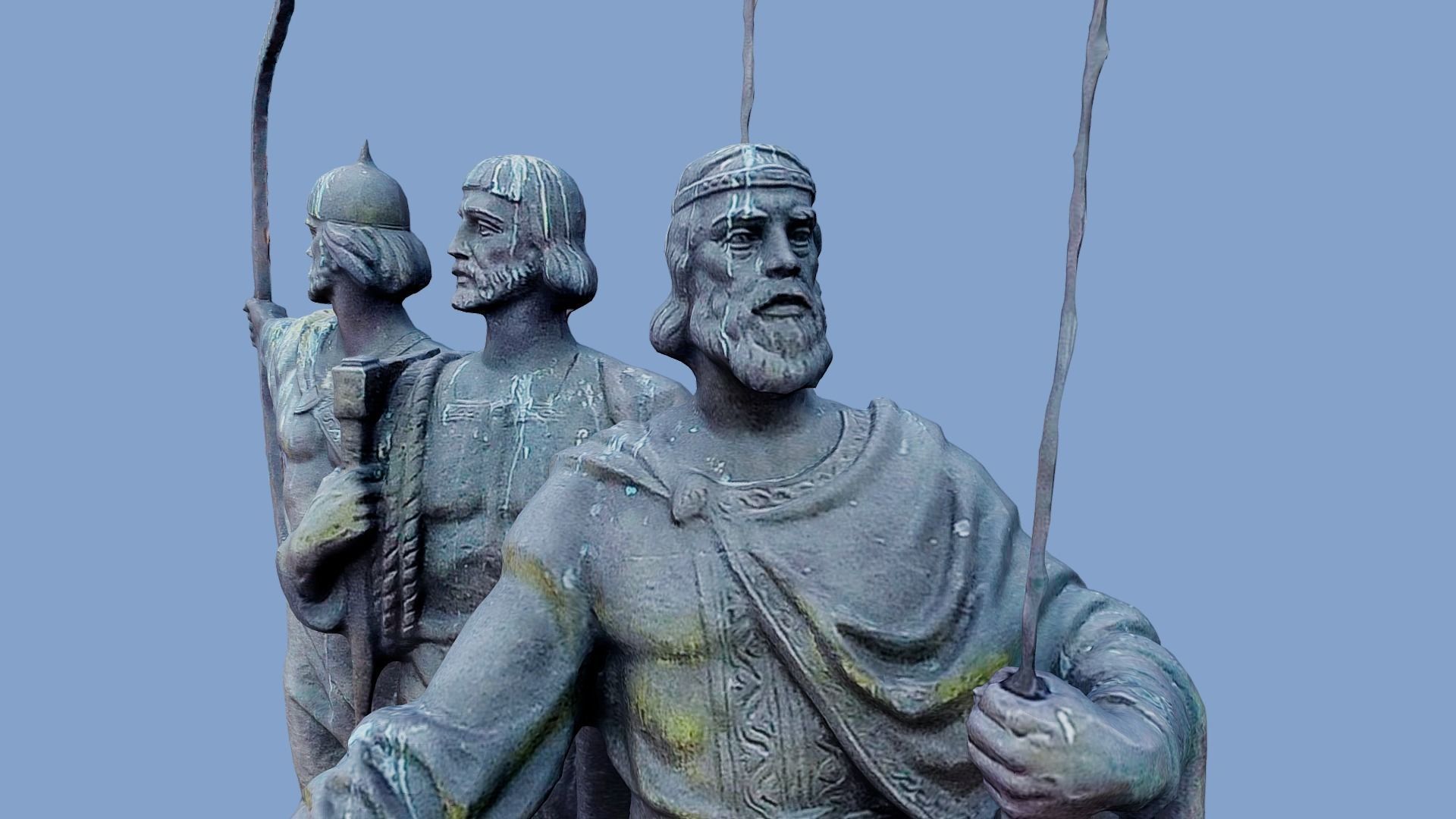 3D Monument to Founders of Kyiv - Kyiv Ukraine 3D model_8