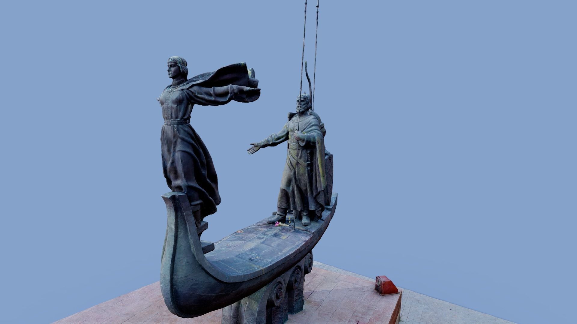 3D Monument to Founders of Kyiv - Kyiv Ukraine 3D model_19