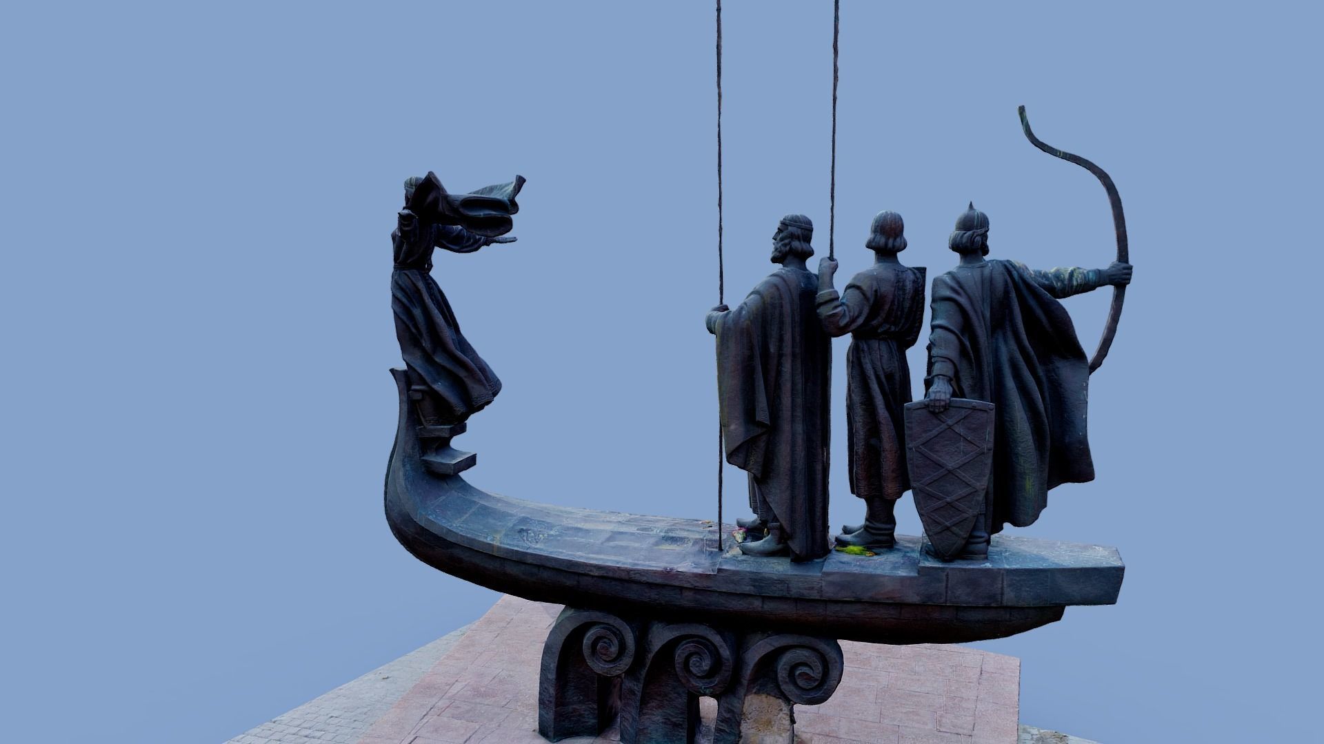 3D Monument to Founders of Kyiv - Kyiv Ukraine 3D model_20
