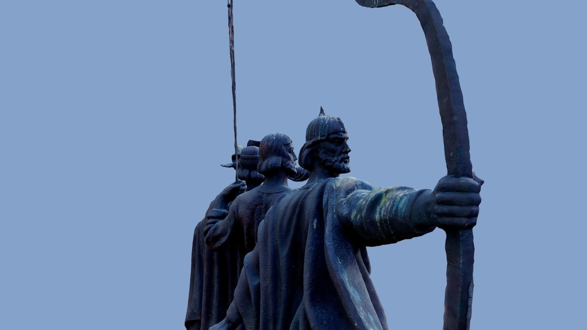 3D Monument to Founders of Kyiv - Kyiv Ukraine 3D model_13