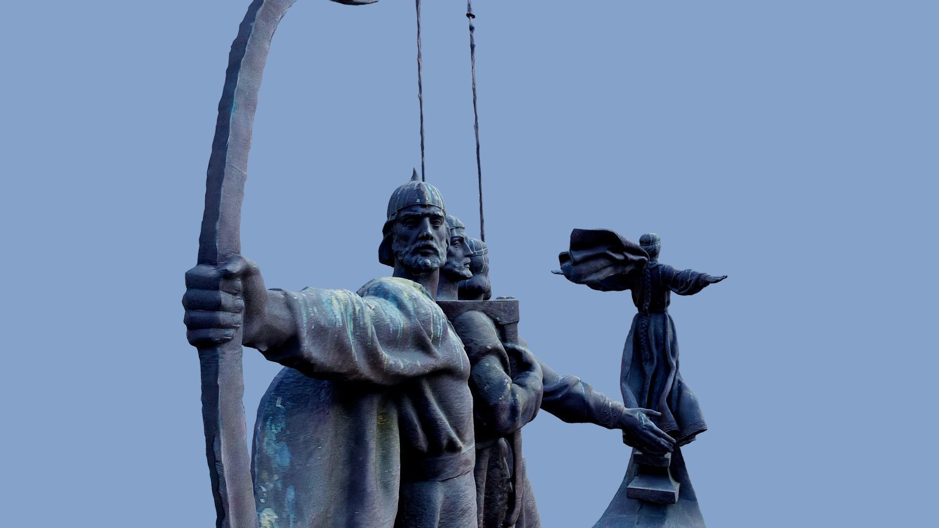3D Monument to Founders of Kyiv - Kyiv Ukraine 3D model_11