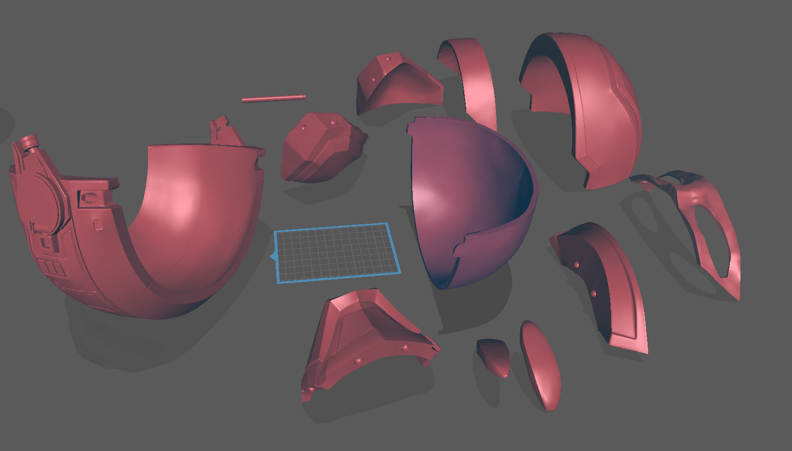 Jaspion Helmet - Bust 3D print model_2