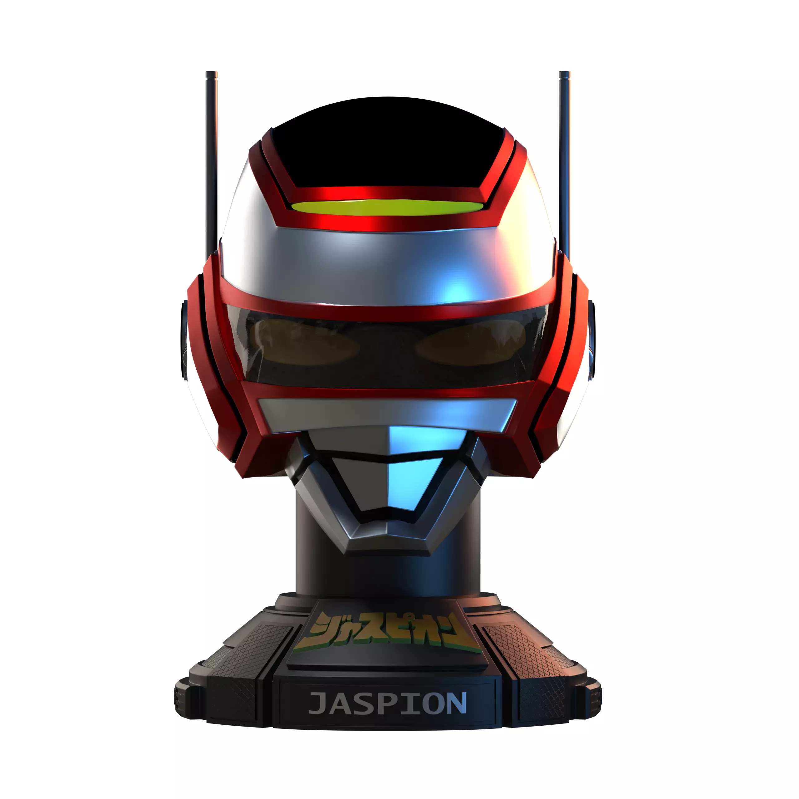 Jaspion Helmet - Bust 3D print model_0
