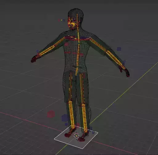 Fully rigged free to use model Free low-poly 3D model