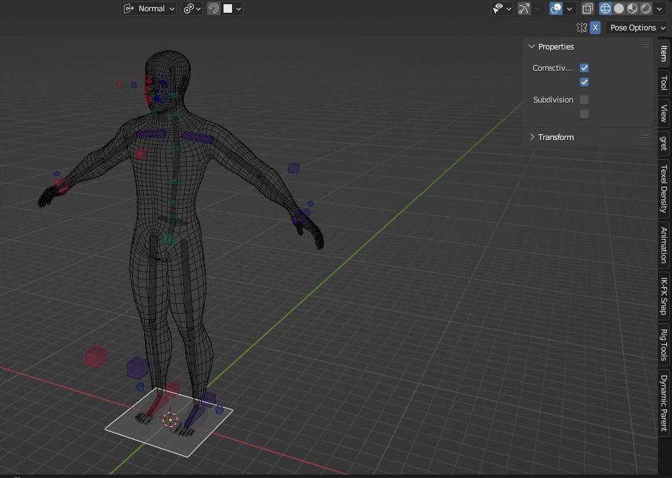 Fully rigged free to use model Free low-poly 3D model_1