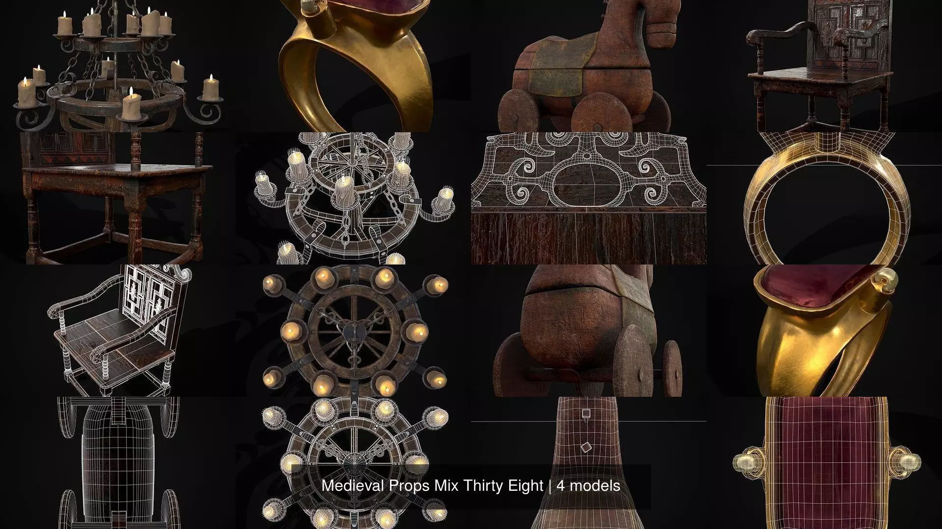 Medieval Prop Mix Thirty Eight 3D Model Collection_5