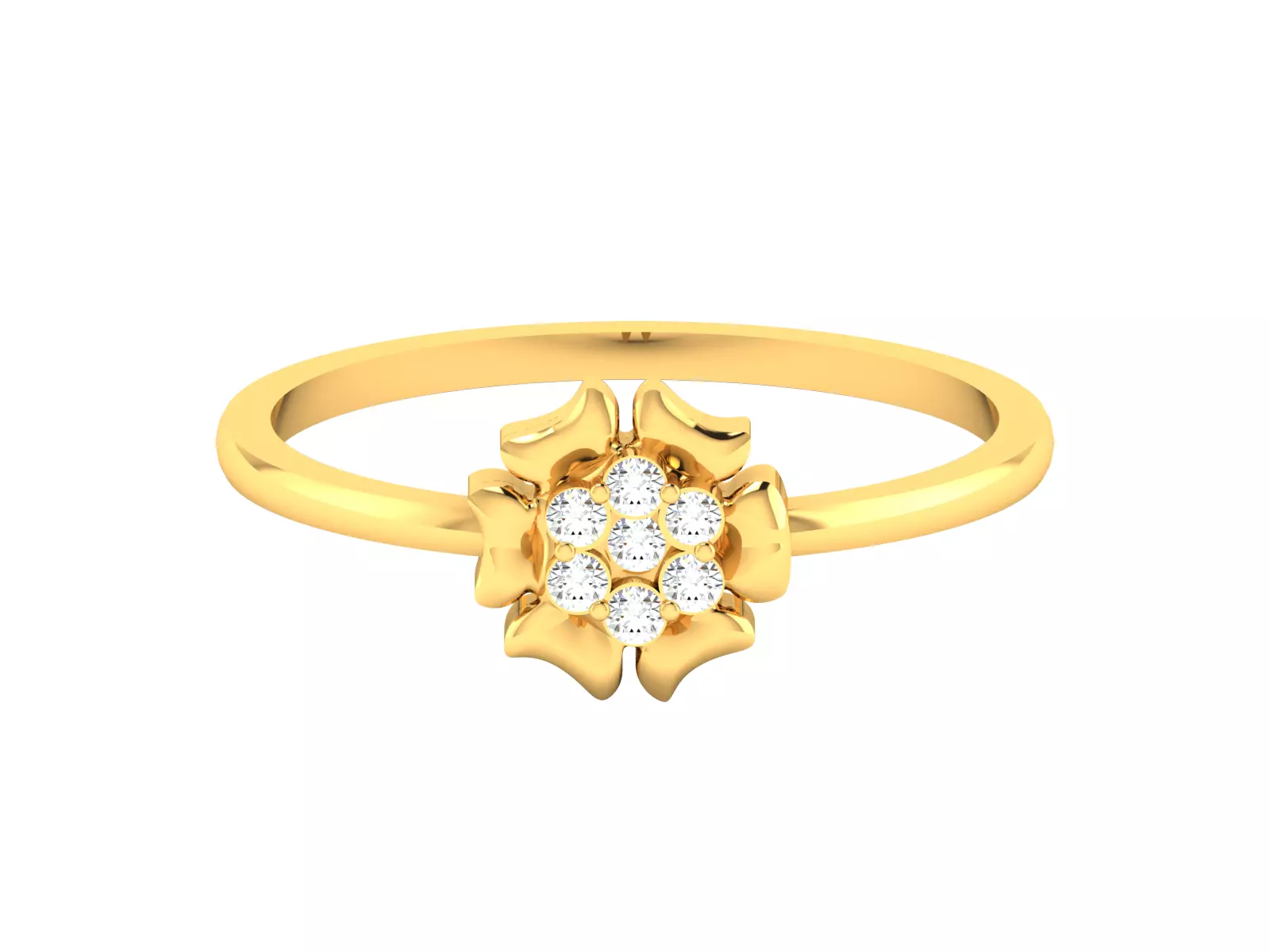 Diamond Ring For Women 3d Print Model 3D print model_0