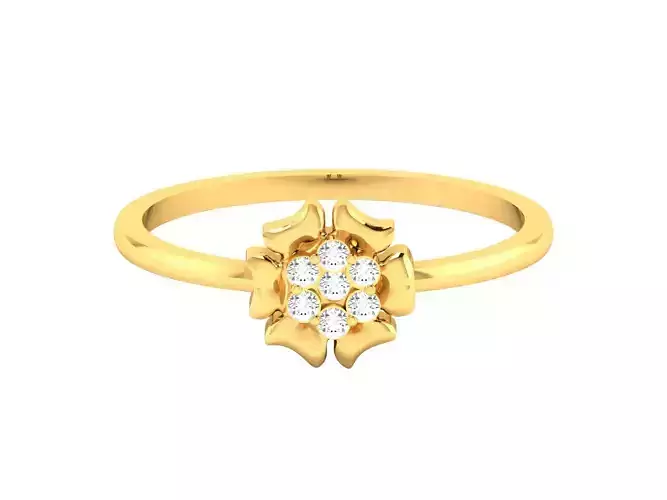 Diamond Ring For Women 3d Print Model