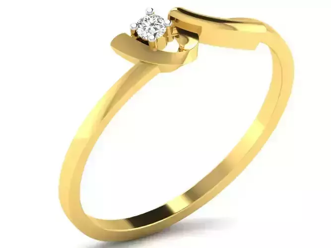 Diamond Ring For Women 3d Print Model