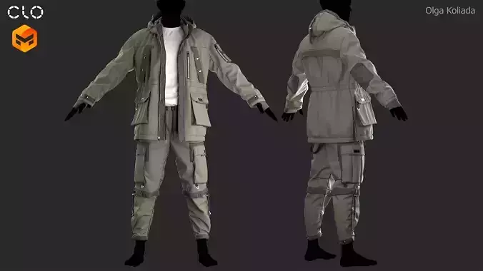 Urban Outfit Marvelous Designer project and OBJ