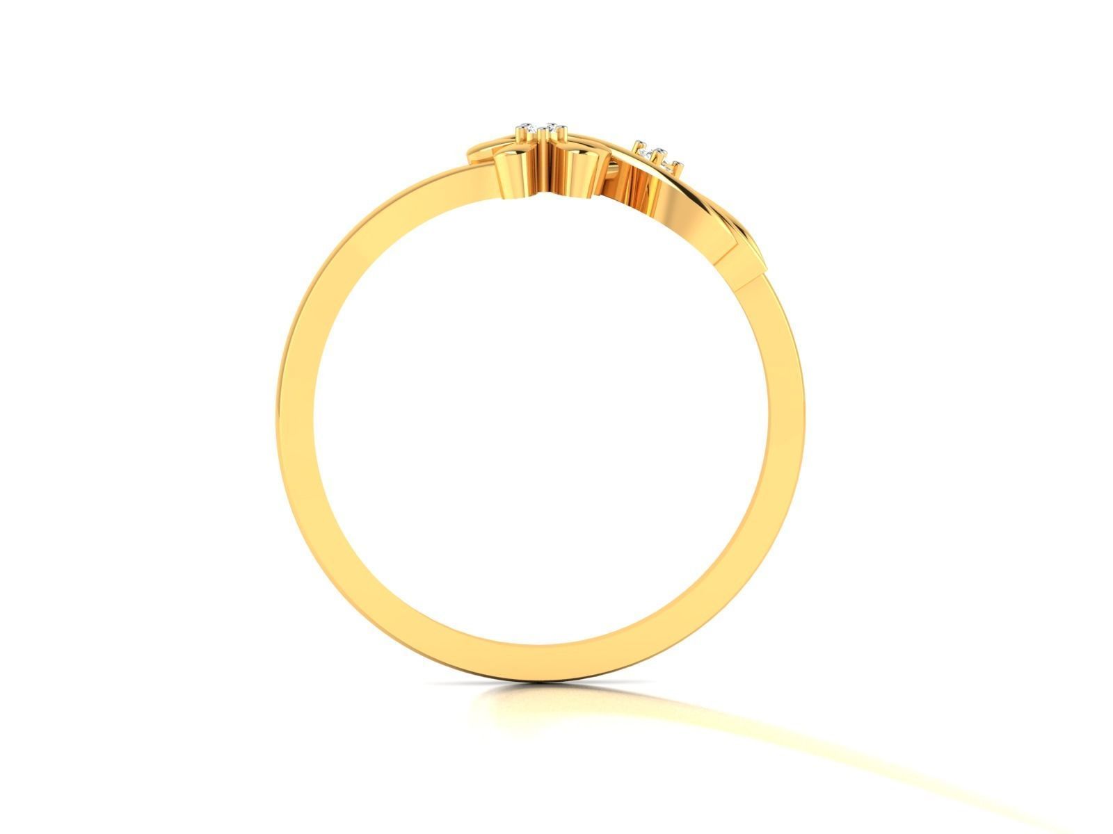 Diamond Ring For Women 3d Print Model 3D print model_6