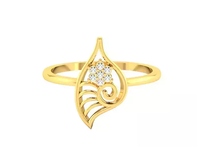 Diamond Ring For Women 3d Print Model 3D print model