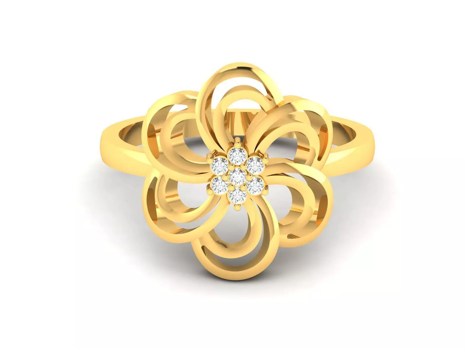 Diamond Ring For Women 3d Print Model 3D print model