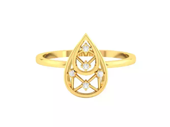 Diamond Ring For Women 3d Print Model 3D print model