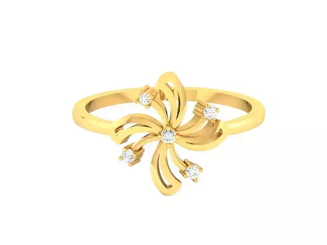 Diamond Ring For Women 3d Print Model 3D print model