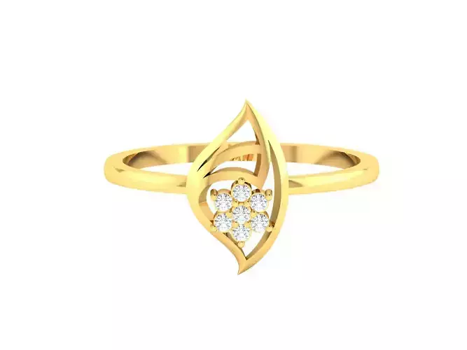 Diamond Ring For Women 3d Print Model