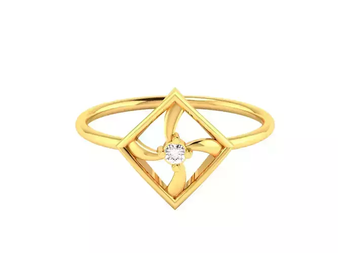 Diamond Ring For Women 3d Print Model