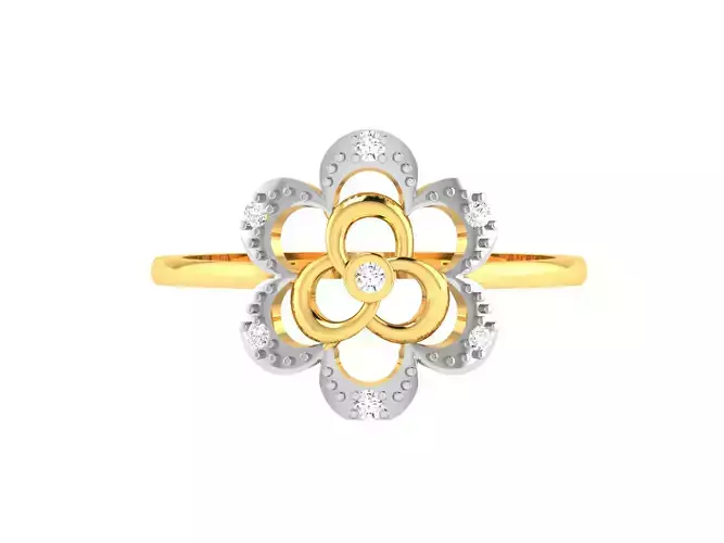 Diamond Ring For Women 3d Print Model