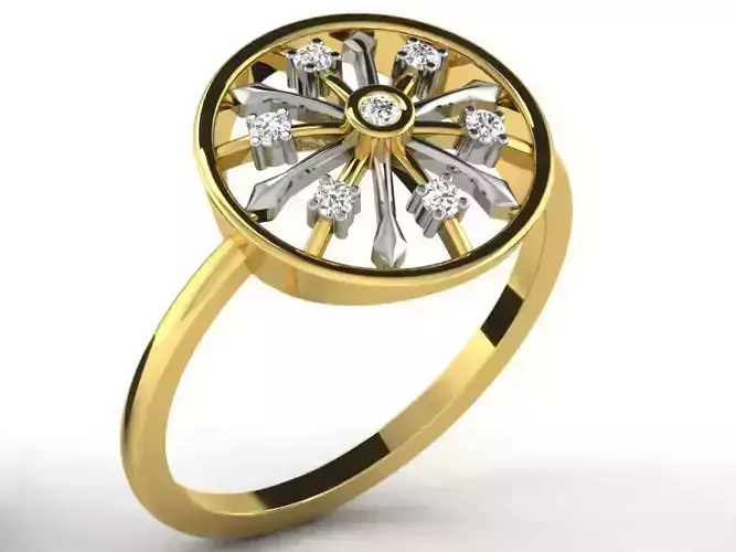 Diamond Ring For Women 3d Print Model 3D print model