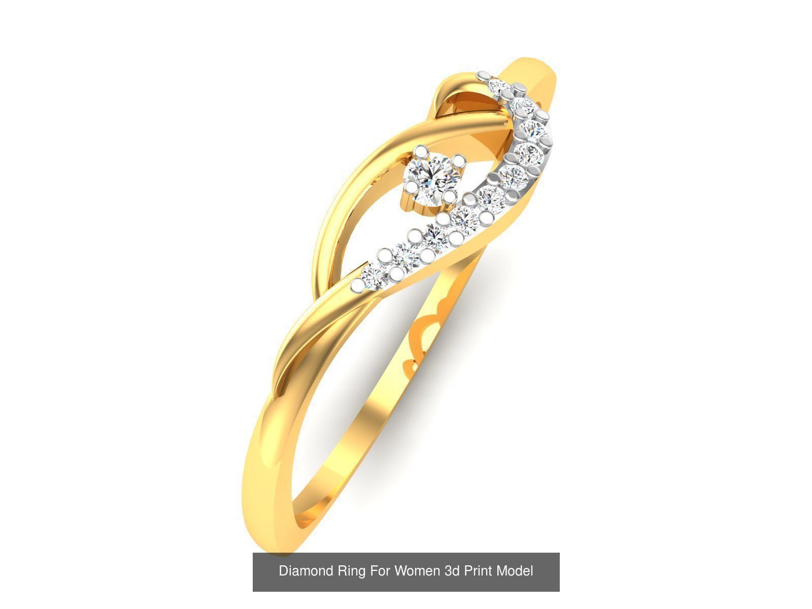 Diamond Rings Collection For Women 3d Print Model _66