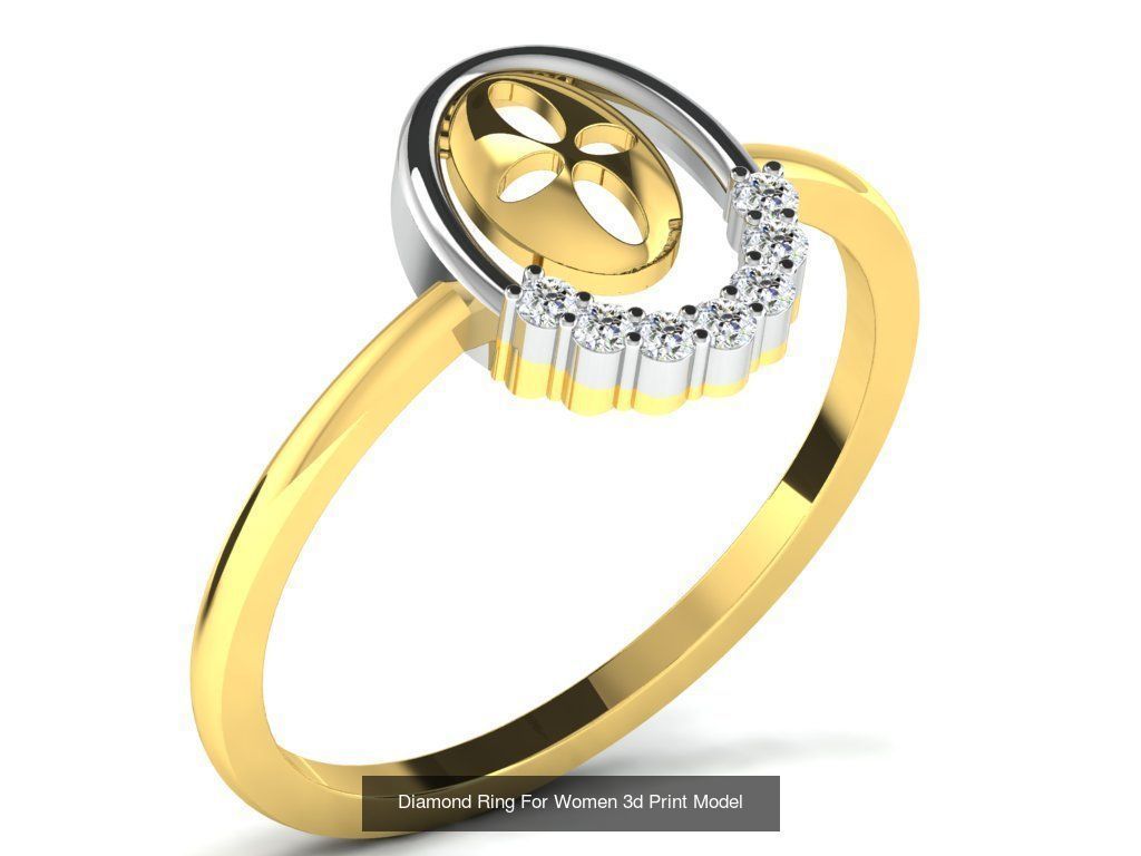 Diamond Rings Collection For Women 3d Print Model _93