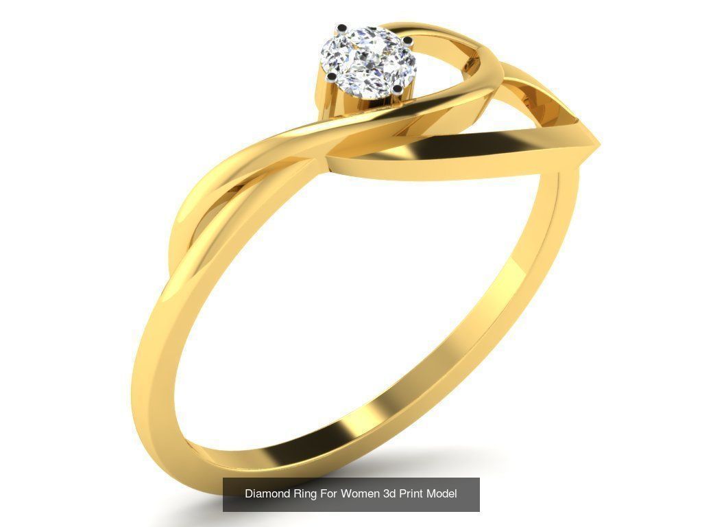 Diamond Rings Collection For Women 3d Print Model _23