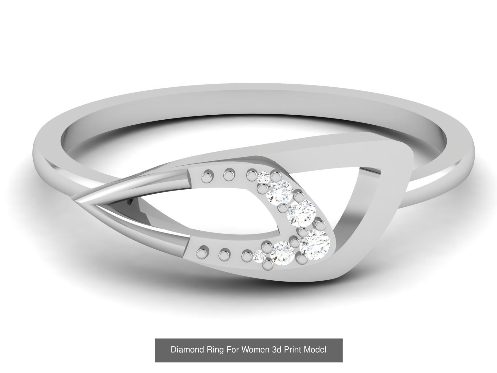 Diamond Rings Collection For Women 3d Print Model _77