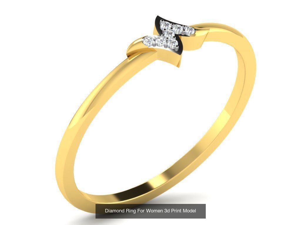 Diamond Rings Collection For Women 3d Print Model _37