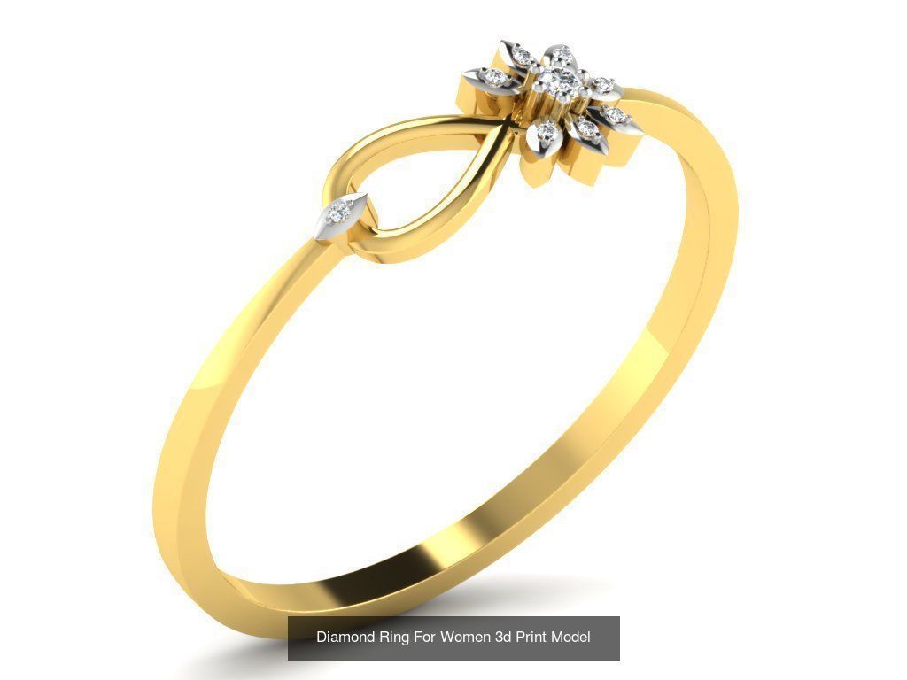 Diamond Rings Collection For Women 3d Print Model _43