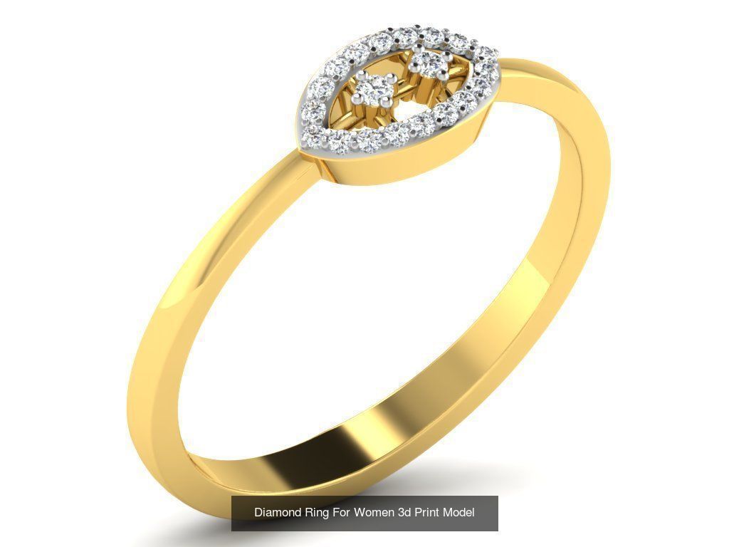 Diamond Rings Collection For Women 3d Print Model _21