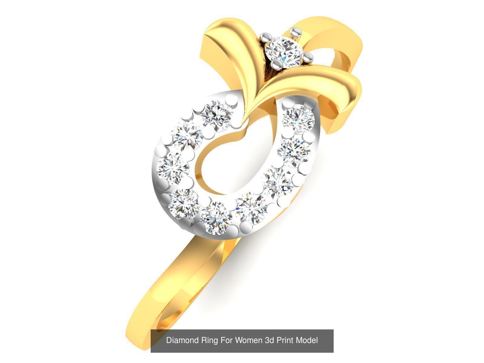 Diamond Rings Collection For Women 3d Print Model _70