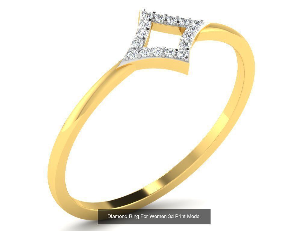 Diamond Rings Collection For Women 3d Print Model _42