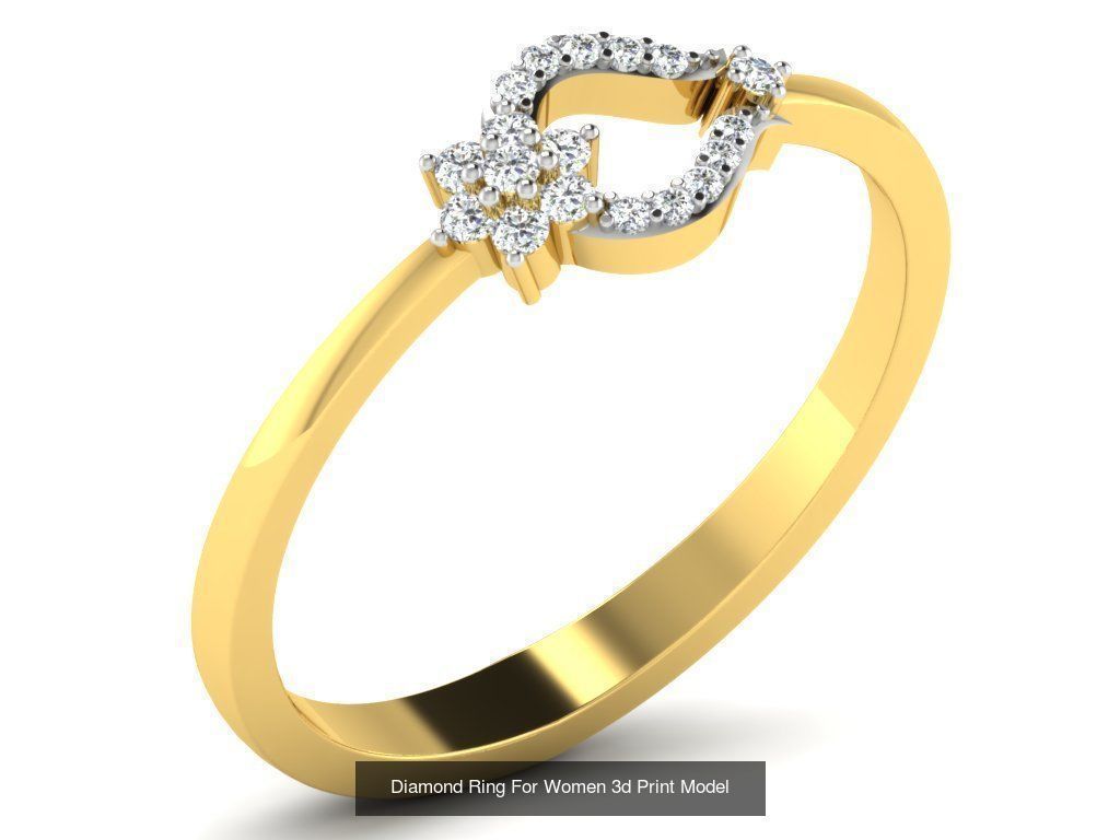 Diamond Rings Collection For Women 3d Print Model _20