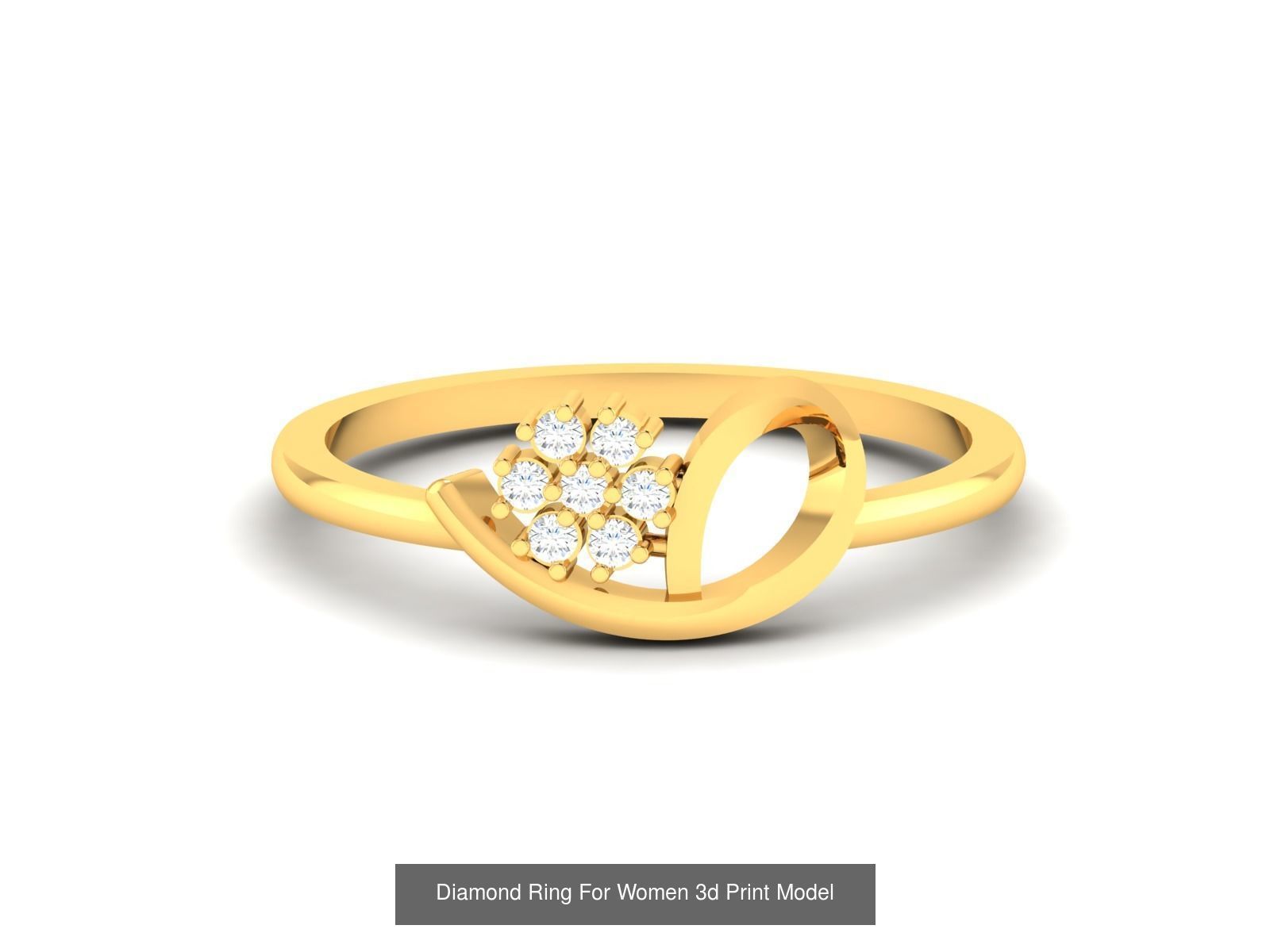 Diamond Rings Collection For Women 3d Print Model _94