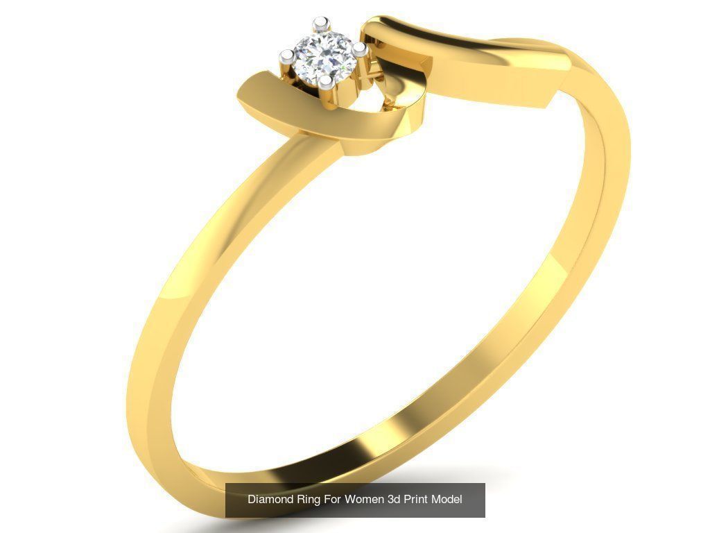 Diamond Rings Collection For Women 3d Print Model _84