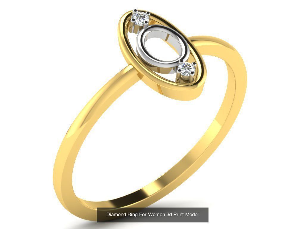 Diamond Rings Collection For Women 3d Print Model _82