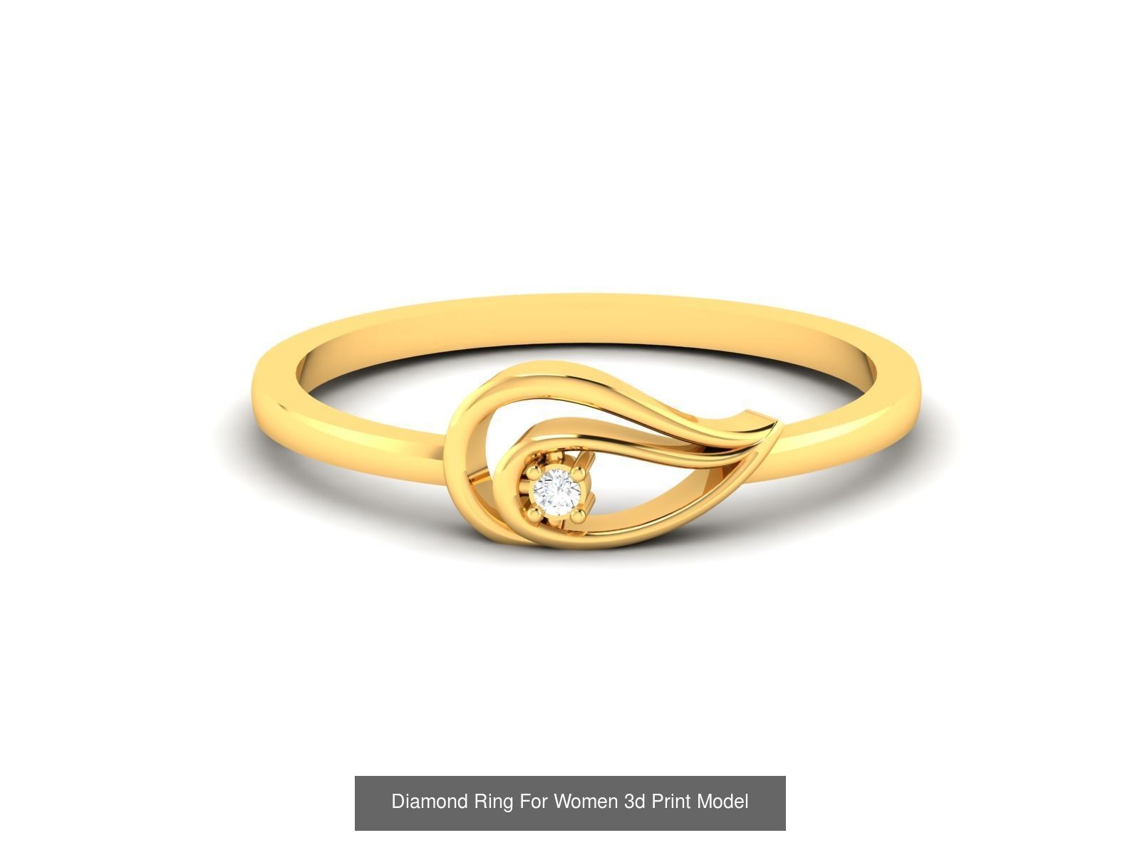 Diamond Rings Collection For Women 3d Print Model _83