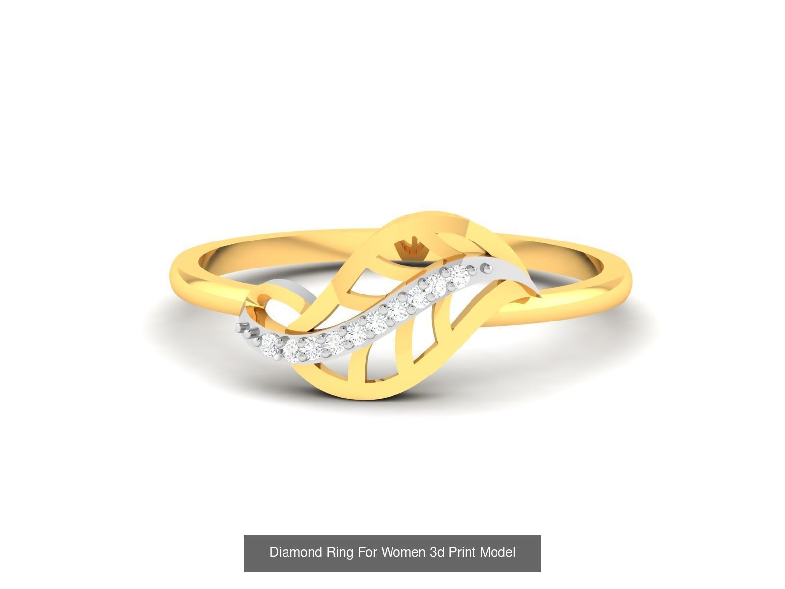 Diamond Rings Collection For Women 3d Print Model _107