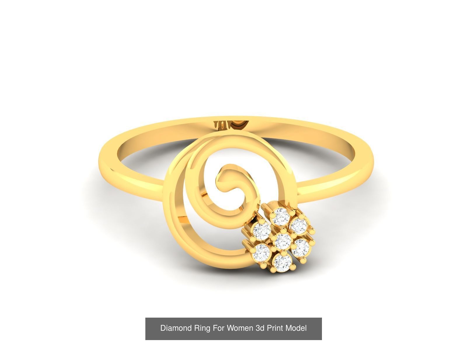 Diamond Rings Collection For Women 3d Print Model _95