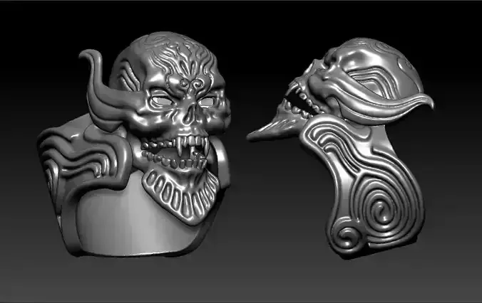 Garo ring 3D print model