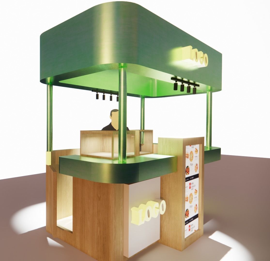 booth display for FNB 3D model_2