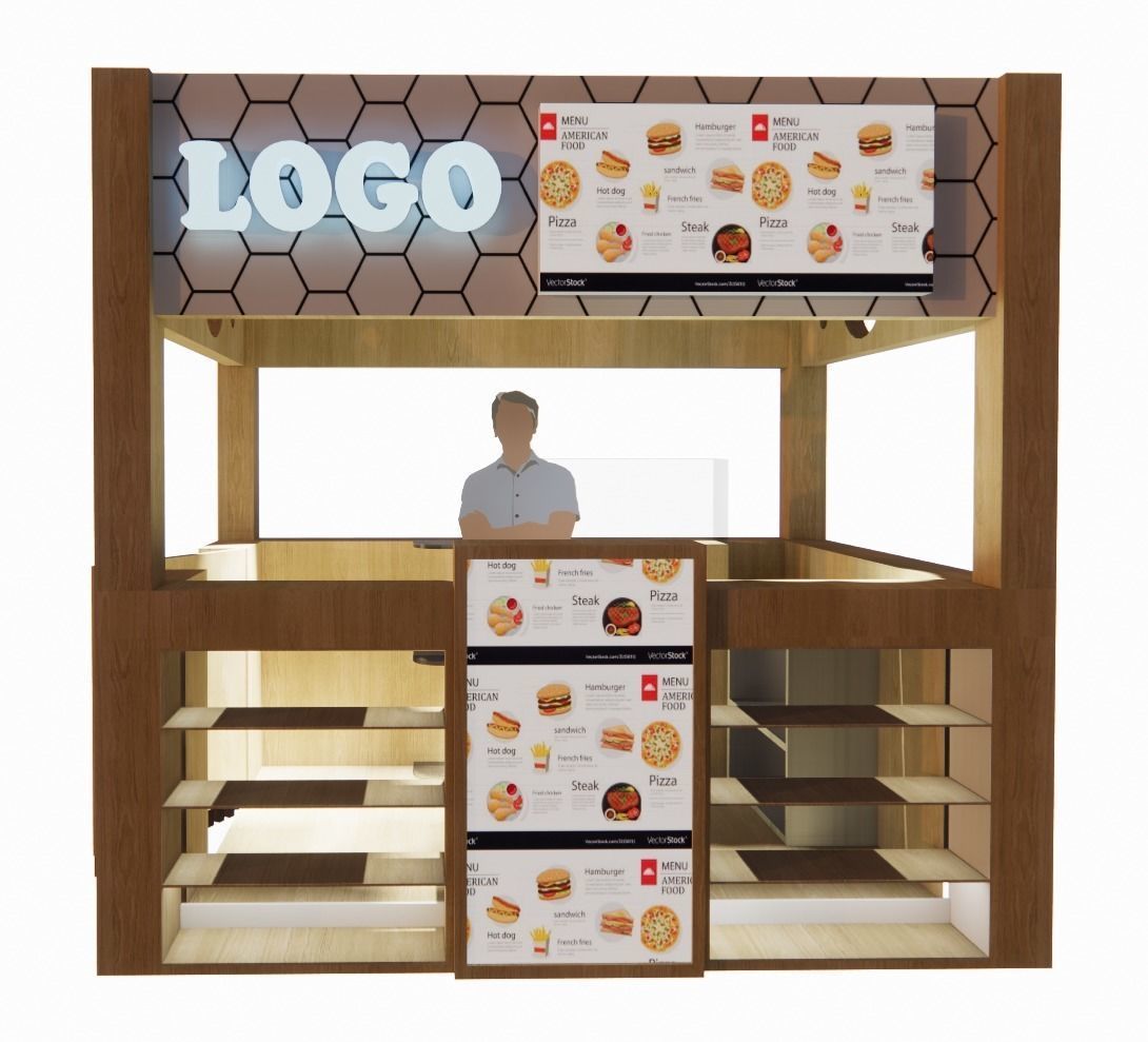 booth display for FNB 3D model_1