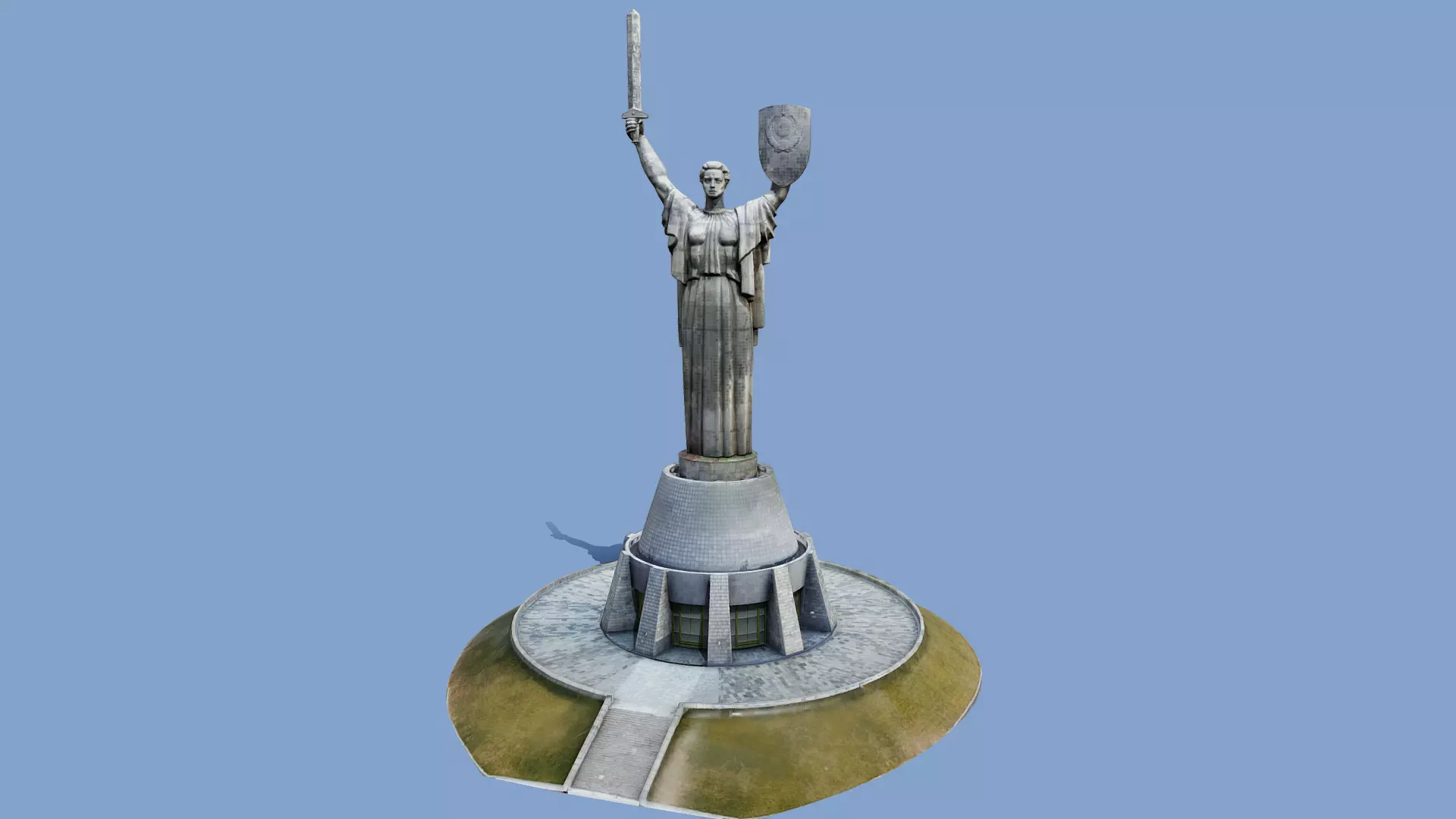 3D - The Motherland Monument - Kyiv Ukraine - usdz gltf obj 3D model