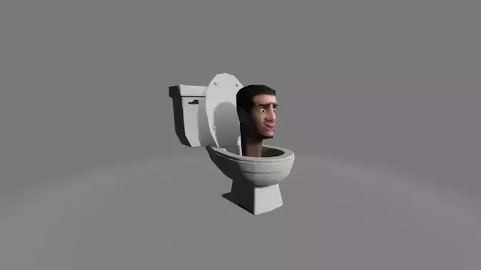 Skibidi Toilet 2 Low-poly 3D model